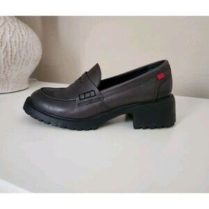 Marc Joseph New York Camden Street  Women's Penny Loafers chunky block heel Sz 8